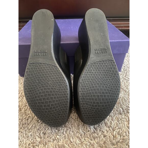 Stuart Weitzman open toes Muletrain Nero TW23523 blk M5.5 sandals - Picture 8 of 13